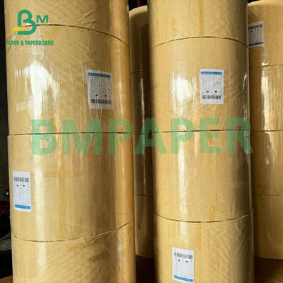 60gm Tidak ada debu kertas Brown Bobbin Fiber Core Kraft Paper Untuk Pipa Pita