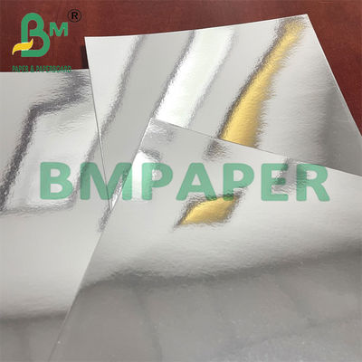 14pt 15pt Metallic Silver Cardstock Paper Untuk Kotak Kosmetik C1S SBS