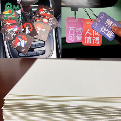 1.8mm 2,0mm Mobil Air Freshener Paper Absorpsi yang sangat baik Kardus kapas kepadatan tinggi 70x100