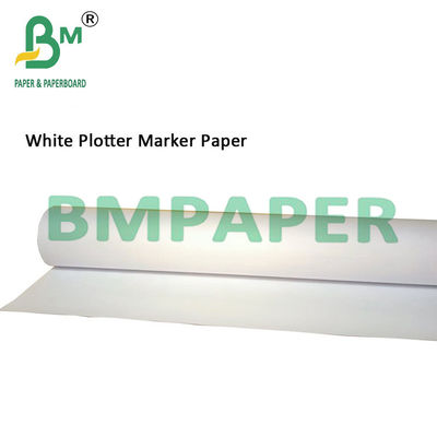 45gsm Lebar 1,62m Plain White Plotter Marker Paper untuk produksi pakaian