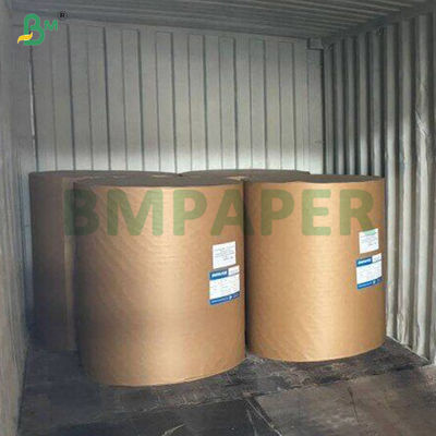 70g 80g C1S Gloss White Paper untuk membuat label Lebar gulungan 1020mm