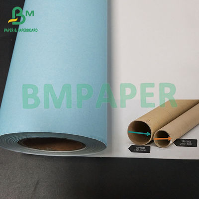 20LB Double-sided Blue Engineering Bond Paper 36&quot;×500' 3&quot; inti