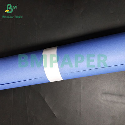 18&quot; 20LB Single Side Purple Blue CAD Plotter Paper 2&quot; Core Untuk Teknik Elektrostatik Menyalin