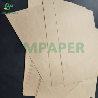 50gm Brown Kraft Paper Untuk Kantong Pengemasan Tepung 715mm Kekuatan Burst Tinggi