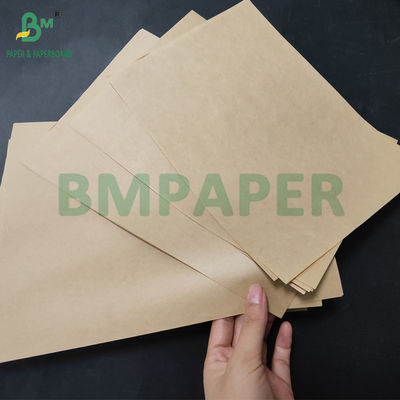50gm Brown Kraft Paper Untuk Kantong Pengemasan Tepung 715mm Kekuatan Burst Tinggi