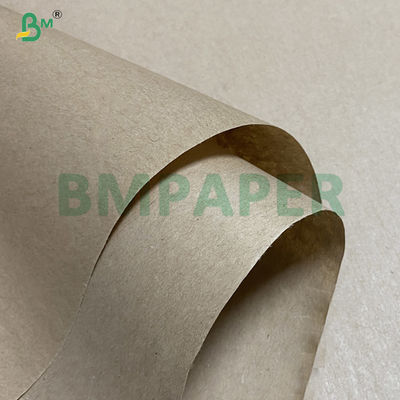 50gm 60gm Virgin Brown Kraft Paper Rolls Untuk pemisah 100cm Lebar