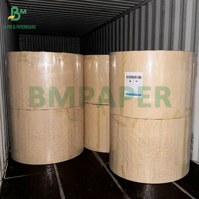 70 80 GSM Tidak dicelupkan Brown Kraft High Strength Paper Roll 50kg Loading