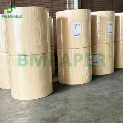 Kekuatan tinggi 100gm Brown Kraft Heavy Duty Wrapping Paper 500mm x 300m