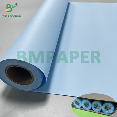 Double Sides Biru 80g Teknik Desain Blue Paper Rolls 24 &quot;x 50 yard
