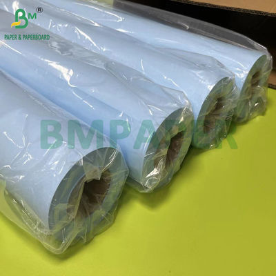 Double Sides Biru 80g Teknik Desain Blue Paper Rolls 24 &quot;x 50 yard