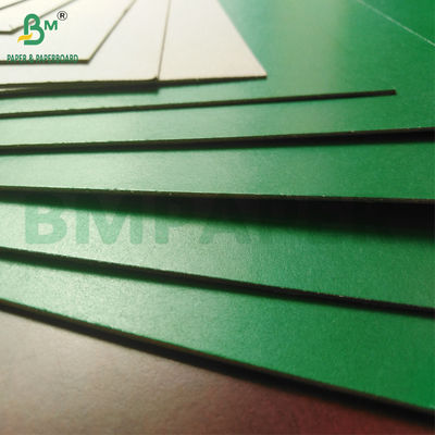 Glossy Laminated Green Paperboard Grey Back 1.2mm 1.4mm Untuk Folder