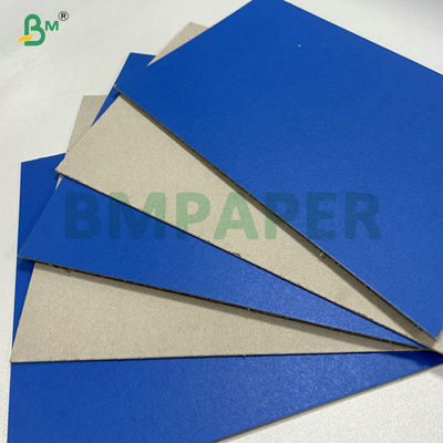 2mm 2.5mm Satu Sisi Biru Laminasi Grey Back Board Untuk Kotak Hadiah 31 x 43 inci