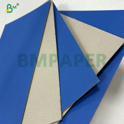 2mm 2.5mm Satu Sisi Biru Laminasi Grey Back Board Untuk Kotak Hadiah 31 x 43 inci