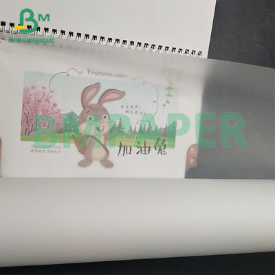 73gsm 610mm*50m Putih Cetak Baik Tracing Paper Translucent Rolls Packing