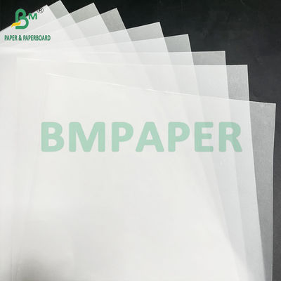 50 83 GSM Lemparan kertas transfer putih halus dan semitransparan 880mm x 40m