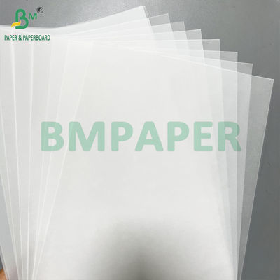 50 83 GSM Lemparan kertas transfer putih halus dan semitransparan 880mm x 40m