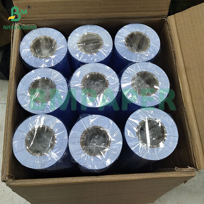 20LB 24&quot; Single Side Cerah Biru Ungu CAD Plotter Teknik Ikatan kertas gulung