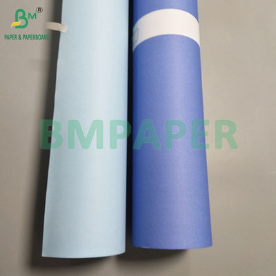 20LB 24&quot; Single Side Cerah Biru Ungu CAD Plotter Teknik Ikatan kertas gulung