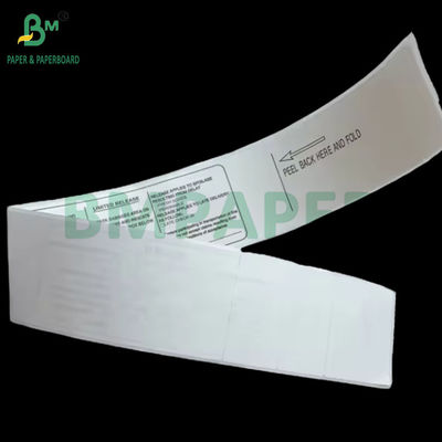 70gm label termal maskapai perlengkapan pegel kertas tag 53,9cm x 5,5cm