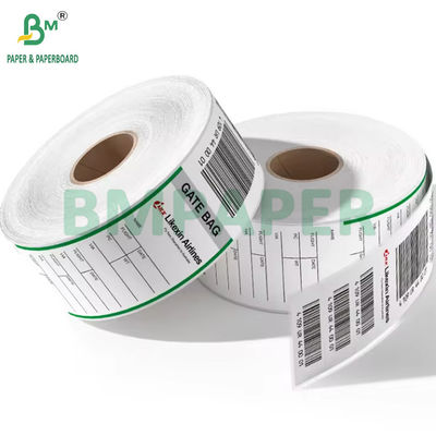 70gm label termal maskapai perlengkapan pegel kertas tag 53,9cm x 5,5cm