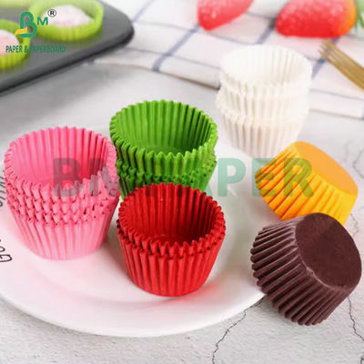 40g kertas berwarna anti lemak Cupcake Liner untuk membuat cangkir muffin sekali pakai