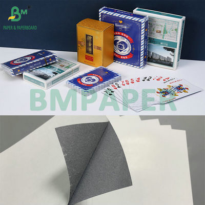 230gsm 310gsm C2S White Playing Cardboard Dengan Pusat Biru Hitam