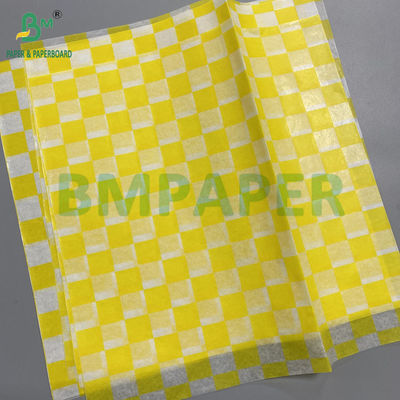 40g 50g Satu sisi Wax Coated Paper Food Grade Wrapping Paper Putih Hitam Kraft Warna Kopi