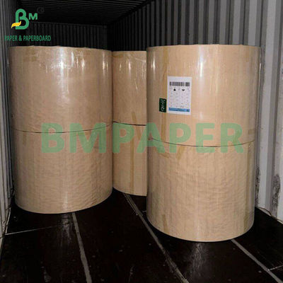 120g Bahan makanan Kekuatan tarik Kertas kraft cokelat untuk kertas kantong