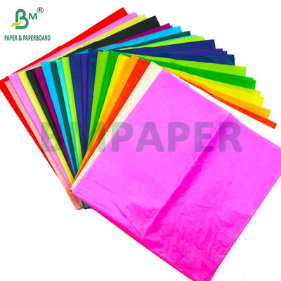 17gsm Warna Tissue Wrapping Paper Untuk Buah Pengemasan 50 x 70cm Ringan