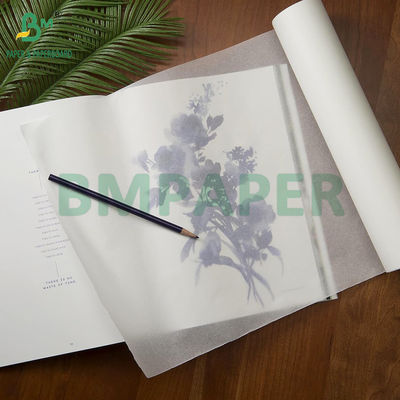 93gsm 100gsm Translucent Tracing Paper Untuk Gambar Teknik 91cm x 70m