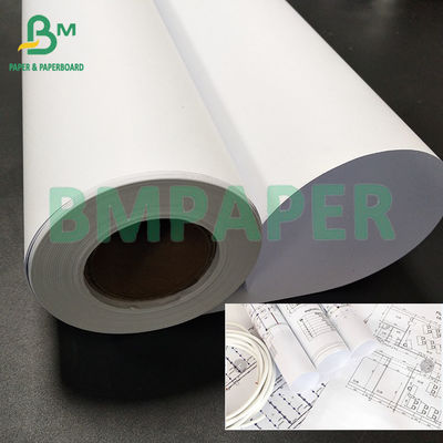 80GSM Uncoated Putih CAD Bond Plotter Paper Untuk Konstruksi Gambar