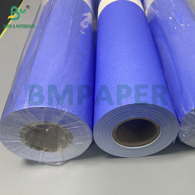 80gsm Digital Plotter Paper Rolls Format lebar Berwarna Ungu Biru 35 &quot; X 300ft