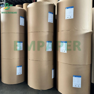 35gsm 40gsm Mesin Kaca Brown Kraft Paper MGBK Kembali Kraft Paper Satu Sisi Glossy