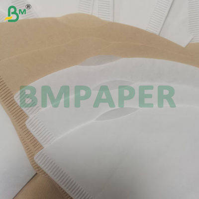 Kertas filter kopi sekali pakai cokelat 100 hitung 2-4 cangkir Ripple Paper