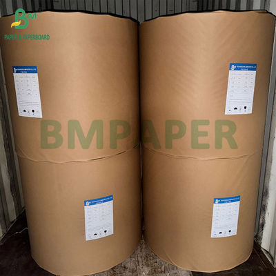 Kraft Board 320g + 20g PE Natural Brown Food Cup Paper 32&quot; Reels 3&quot; Core 32 1 Meter Diameter Luar