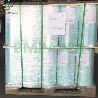 40-60gm Satu sisi Kaca Kaca Glossy Untuk Label Back Paper Putih Kuning Biru