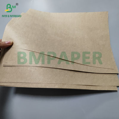 75gm Kantong Kraft Kertas Untuk Tas Belanja Genggam 491mm Kekuatan tarik tinggi