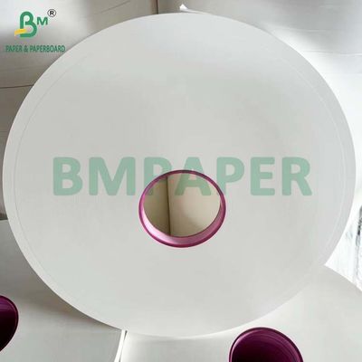 34mm x 6000m Putih MG Paper Roll 25g 26g Untuk Membungkus Jerami Plastik