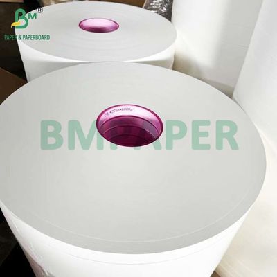 34mm x 6000m Putih MG Paper Roll 25g 26g Untuk Membungkus Jerami Plastik