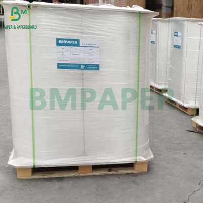 34mm x 6000m Putih MG Paper Roll 25g 26g Untuk Membungkus Jerami Plastik