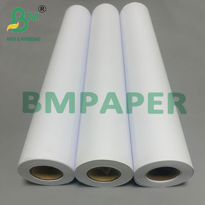 80g 30 inci CAD Plotter Paper Roll Kartu Putih Tinggi Tidak Dilapisi