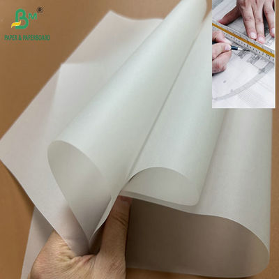 83 gram 93 gram 70 X 100cm Translucent Vegetal Paper Untuk Desain Teknik