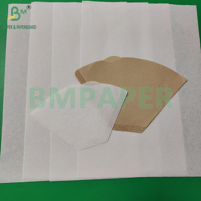 50gm 328mm Putih Dan Brown Food Grade Coffee Filter Residuous Paper Roll