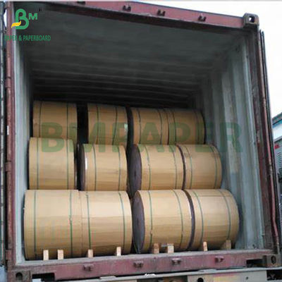 200gm Kertas Kraft Putih Tanpa Lapisan Untuk Kemasan Kaleng Teh Kekuatan Tinggi 1020mm