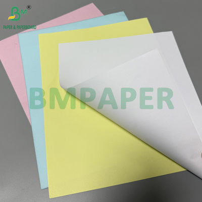 75gr 78gr Karbonless Paper CF Kuning CFB Blue Letter Ukuran 216x279mm Gambar Hitam