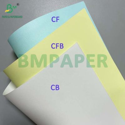 60gm 70gm Hitam Gambar NCR Kertas Campuran Warna CB CFB CB Untuk Percetakan Offset
