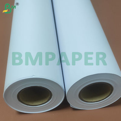 Kekakuan Tinggi 2/3 Inch Core Size Putih CAD Plotter Printing Paper Rolls