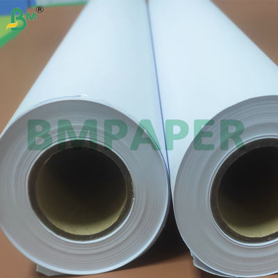 Kekakuan Tinggi 2/3 Inch Core Size Putih CAD Plotter Printing Paper Rolls