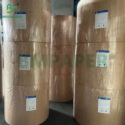 120gsm Kontak Makanan Disetujui Putih Putih Kraft Paper Roll Luas Khusus