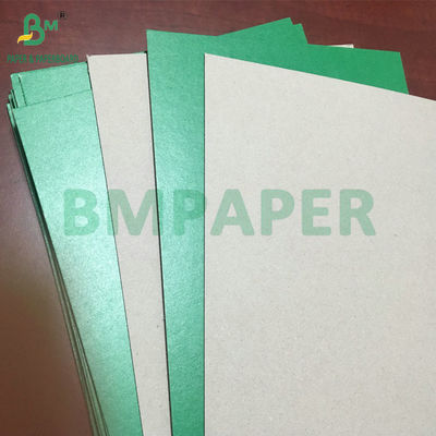 Ketahanan 2mm 2.5mm Green Coated Grey Back Cardboard Untuk Membuat Box